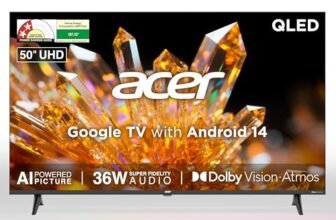 Acer 127 cm (50 inches) Ultra V Series 4K Ultra HD Smart QLED Google TV AR50QDVGU2875BD