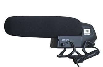 JBL Commercial Cssg20 On-Wired Camera Shotgun Condenser Microphone For Cameras & Smartphones Ideal For Youtubers, Vloggers, News Gathering, Content Creation