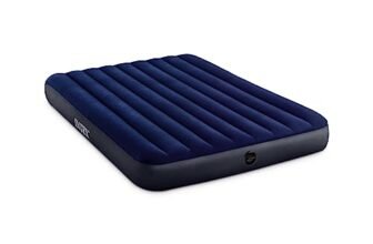 Intex 64759E Dura-Beam Standard Downy Air Mattress: Fiber-Tech – Queen Size – 10in Bed Height – 600lb Weight Capacity – Pump Sold Separately