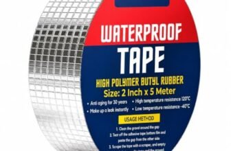 Zista Super Strong Adhesive Waterproof tape Permanent Repair Roof Water Leakage Solution Rubber Foil Suitable for Roof Leak, surface Crack, Window Sill Gap, Boat Sealing, Tank Leak