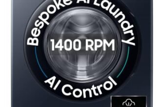 Samsung 12 kg, 5star, AI Control, AI Ecobubble, Super Speed, Wi-Fi, Hygiene Steam with Inbuilt Heater, Digital Inverter, Fully-Automatic Front Load Washing Machine (WW12DG6B24ASTL, Navy)