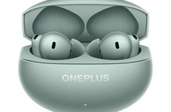OnePlus Buds 4 TWS Earbuds with Upto 55dB Real-time ANC, Adaptive Mode, Dual Drivers with DACs, 3D Audio, Upto 45hrs Music Playback, ,Dual-Device connectivity, 47ms Low Latency, Zen Green