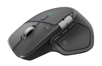 Logitech MX Master 4, Ergonomic Wireless Mouse with Advanced Performance Haptic Feedback, Ultra-Fast Scrolling, USB-C Charging, Bluetooth, Windows, MacOS – Graphite