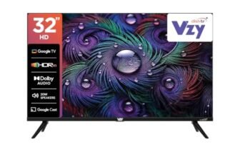 VZY by Dish TV with DTH & OTT Subscription 80 cm (32 inch) HD Ready Smart TV with 1 Year Premium Bundled Content Offering (200+DTH Channels & 18+OTTs) HDR10|20W Speaker (A32HDLG5X)