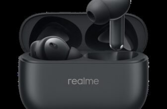 realme Buds T310 with 12.4mm Driver, 46dB ANC, Spatial Audio and upto 40 hours Playback Bluetooth(Vibrant Black, True Wireless)