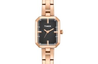 TIMEX Octogonal 20mm Black Dial Analog Women Watch – TWEL29802