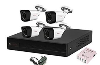 CP Plus Wired 4 Channel HD DVR 1080p, Outdoor Camera 2.4 MP 4Pcs, Combo Set