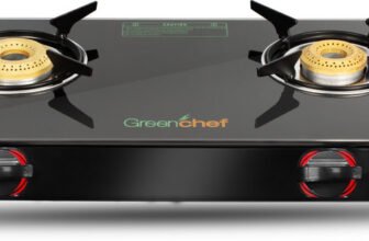 Greenchef Ebony Glass Manual Gas Stove(2 Burners)