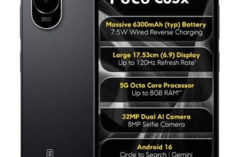 POCO C85x 5G (Elite Black, 64 GB)(4 GB RAM)