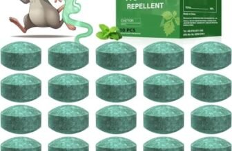 Rat Repellent for Car & Home, Peppermint Oil Mouse & Rodent Repellent to Help Protect Car Wires, Bike & Truck Engine | No Kill Rat Controller for Indoor, Outdoor & Garage | Pack of 10