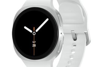 Samsung Galaxy Watch8 (44mm, Bluetooth, Silver) with 3nm Processor | Dual GPS | Sapphire Glass & Armor Aluminum | 5ATM & IP68 | BP, ECG, IHRN & Vascular Load Monitoring | Anti-oxidant Index