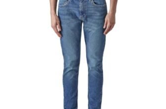 Levi’s Men’s 512 Dark Indigo Slim Tapered Fit Mid Rise Jeans
