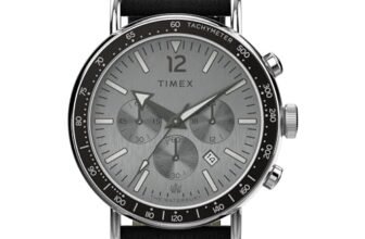 TIMEX Waterbury Standard Analog Watch for man with Silver Tone Round Dial & Black Plastic Strap Band Water Resistant Men’s Wrist Watches – TW2W47400UJ