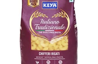 Keya Elbow Pasta 1kg, 100% Durum Wheat Pasta | Vegetarian | No MSG | Low in Calories | No Trans Fats | Healthy | Cooked in 10 Minutes