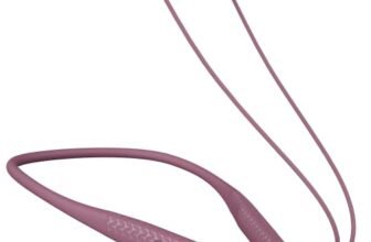 boAt Rockerz 255 Max, 60HRS Playtime, EQ Modes, Power Magnetic Earbuds, Low Latency, ENx Tech, Fast Charge, Textured Finish, Bluetooth Neckband, Wireless with Mic Earphones (Maverick Maroon)