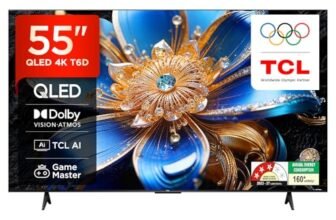 TCL 139 cm (55 inches) Smartchoice 4K Ultra HD Smart QLED Google TV | HDR 10+ | Dolby Vision & Atmos | 30W Speaker Output | Game Master | 55T6D