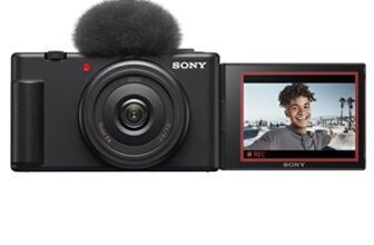 Sony Digital Camera ZV-1F |Ultra-Wide 20mm Prime Lens | Soft Skin Feature | Bokeh | Creative Look | Vlogging Camera|Made for Content Creators, Youtubers, Vloggers (DSLR)-Black