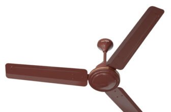 Polycab Airika with Remote High Speed with 3 Year Warranty BLDC Motor 1200 mm Ceiling Fan(5 Star | Brown | Pack of 1)