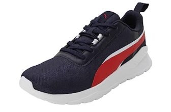 PUMA Men, Flexrate, New Navy-High Risk Red-Black, Sneaker, 8UK, (39275403)
