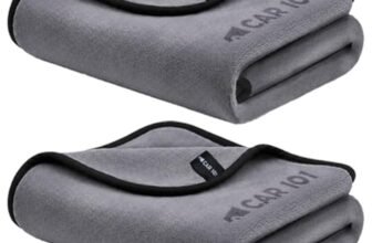 CAR101 Microfiber Cloth 500 GSM | Extra Large (75x35cm) | Heavy Duty Drying Towel | Scratch Free Cleaning | Highly Absorbent | Microfiber Towel for Car, Bike & Household Cleaning (Pack of 2, Grey)