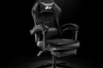 Green Soul Blade Ergonomic Gaming Chair | Leatherette | Multi-Functional Computer Chair | Integrated Massager | ErgoSync Armrest | Retractable Footrest | 1 Year Warranty (Black)