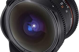 Samyang 12 mm T3.1 Fisheye VDSLR Manual Focus Video Lens for Micro Four-Thirds, Black