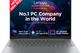 Lenovo Yoga Slim 7 Aura Edition OLED Display Intel Core Ultra 5 226V – (16 GB/512 GB SSD/Windows 11 Home) Yoga Slim 7 14ILL10 Laptop(14 inch, Luna Grey, 1.19 kg, With MS Office)