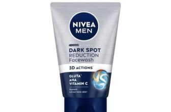 NIVEA MEN Dark Spot Reduction Face Wash | Gluta, AHA, Vitamin C | Helps Reduce the Appearance of Tan | Dark Spot Reduction for Radiant and Even Tone Skin | 100g