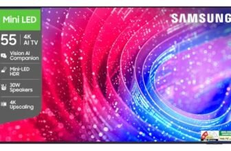 Samsung 55 inch (138cm) Mini LED 4K Vision AI 2026 Smart TV | 30W Speakers | 4K Upscaling | Mini-LED HDR | 150+ Channels | 7 Years OS Upgrade | UA55M2EHAULXL
