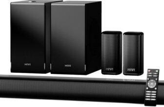 Mivi Fort Sonic 900 Soundbar, Dual Subwoofers, Dolby Audio, 5.2 Channel 900 W Bluetooth Soundbar(Black, 5.2 Channel)