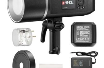 Godox AD600BM II Bowens Mount 600Ws GN87 HSS Outdoor Manual Flash Strobe Monolight,0.01~1.9s Recycle Time,10.8V/8940mAh Lithium Battery,500 Full Power Flashes (Godox AD600BM Upgraded)