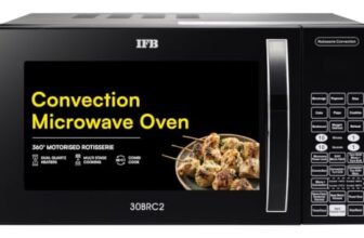 IFB 30L Convection Microwave Oven with 360 Degree Motorized Rotisserie 101 Auto Cook Menus (30BRC2, Black, Auto Defrost, Grill Mode, Combi-Cook Modes, 10 Power Levels)