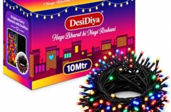 Desidiya ® Plastic 10 Meter LED Decorative String Fairy Rice Lights for Home Decoration Indoor and Outdoor Decoration Lights, Festival, Party, Garden, Wedding (Multicolor)(Pack of 1)