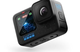 GoPro HERO12 Waterproof Action Camera with Front & Rear LCD Screens, 5.3K60 Ultra HD Video, HyperSmooth 6.0 + AutoBoost, Live Streaming with Enduro Battery (1-Yr International + 1-Yr India Warranty)