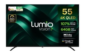Lumio Vision 7 II 2026 139 cm (55 inches) 4K Ultra-HD Smart QLED Google TV FTW3-ADSK