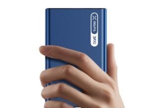 boAt EnergyShroom PB665 Turbo X, 30000mAh Laptop Powerbank w/ 65W Turbo Fast Charging, 100W high-Speed Cable. Compact, for MacBooks, laptops, iPhones, Android, Smartphones, Tablets (Navy Blue)