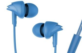boAt BassHeads 100 in-Ear Wired Earphones with Hawk Inspired Design, Integrated Multifunction Control, Super Extra Bass & Instant Voice Assistant(Blue)