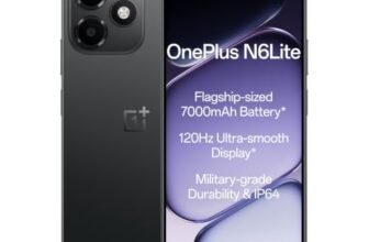 OnePlus N6 Lite 4G | 4GB+64GB | Midnight Hype | Massive 7000mAh Long-Lasting Battery | 120Hz Ultra Smooth Display | 36 Months Fast & Smooth | Military-Grade Durability