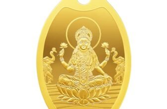 MMTC PAMP 24K 999.9 Purest Goddess Lakshmi Gold Pendant, 2 Gram gold bar & coin, LBMA Certified
