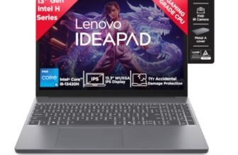 Lenovo IdeaPad Slim 3 13th Gen Intel Core i5-13420H 15.3 inch (38.8cm) WUXGA IPS Laptop (8GB RAM/512GB SSD/Windows 11/MSO 365 Basic + Office 2024/Top Metal Cover/Backlit KB/Grey/1.6Kg), 83K101MFIN