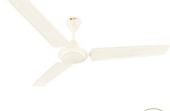 Orient Electric Ujala Air | Rust Resistant | Heavy Motor | BEE-1 Star Rated | Superior Air Flow with 2 Year Warranty High Air Delivery, Anti Rust 1200 mm Ceiling Fan(1 Star | Soft Pearl | Pack of 1)