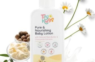 TinyHugs Baby Lotion with Natural Shea Butter & Chamomile Extracts | Pure & Nourishing Care for Baby’s Delicate Skin | Body Lotion for Kids | 200ml