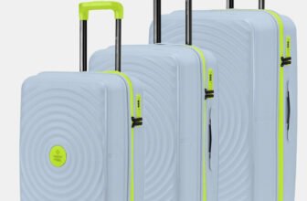 NASHER MILES Goa Polypropylene Hard-Sided Trolley Bags 55, 65 & 75 cm Lightweight Durable Cabin & Check-in Set 8 Wheels – 28 inch
