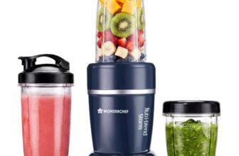 WONDERCHEF Nutri-Blend Storm 1000 W Juicer Mixer Grinder(Nutri-Blend | 3 Jars | Blue)