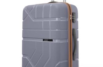 Safari Broadway 8 Wheels 65cm Medium Size Trolley Bag, Hard Case Polypropylene, 360 Degree Wheeling Checkin Luggage for Men & Women, Suitcase for Travel, Trolley Bags for Travel, Flintstone