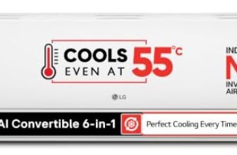 LG 5800W Max Cooling Capacity, 5 Star, 100% Copper Tubes, 1.42 Ton Inverter Split AC (AI Convertible 6in1, Energy Saving & Faster Cooling at 55℃, 4 Way Swing, Allergen Protection, AS-Q19YNZE2, White)