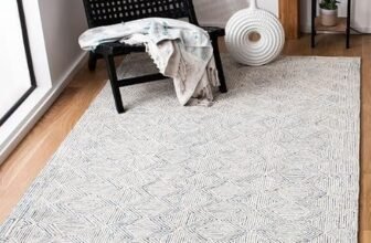 Decco Flooring Soft Pure Woolen Modern Collection Tufted Carpet for Living Room,Bedroom’Kitchen and Hall (4 X 6) Feet