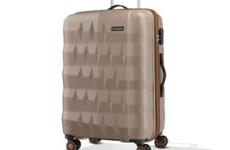 Aristocrat Comet Trolley Bag 56, 66 & 76cm | Cabin-Check-in | Hard Luggage | Smooth 8-Wheel Suitcase | Combination Lock with Sturdy Zipper | Full Fabric Convipack | 3-Year International Warranty