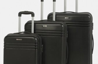 Teakwood Leathers Unisex Textured Trolley Bag (Small-Medium-Large,) Cabin & Check-in Set 8 Wheels – 30 inch