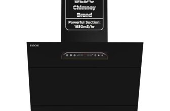 KOCHE LAURA 60 cm BLDC Chimney Kitchen with FREE Duct Pipe | 1650 cmh Suction | Filterless Heat Auto-Clean | Gesture Control | Hydraulic Louvers | Low Noise | 12 Yr Motor & 2 Yr Product Warranty
